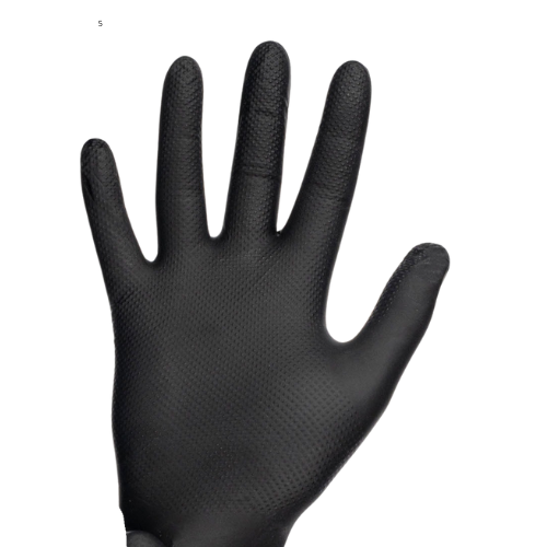 BLACK Gator Gripz - By Tough Glove -  Box OF 50