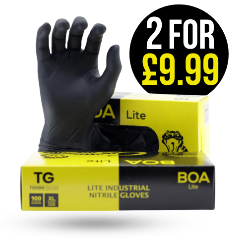 2 Boxes Of BOA LITE - by Tough Glove -  2 BOXES OF 100 (200 Gloves)
