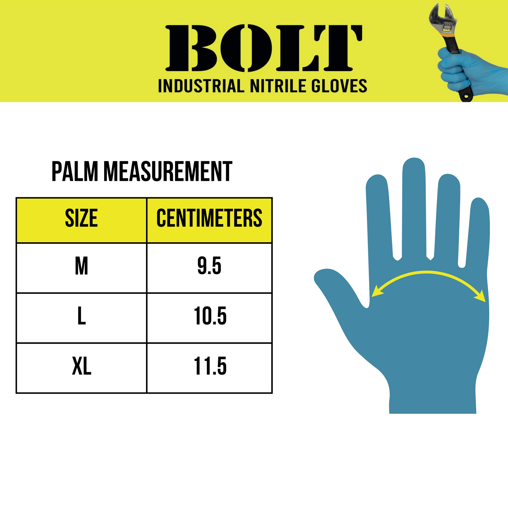 Bolt Gloves - By Tough Glove -  BOX OF 100 - Tough Glove